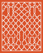 Intricate Geometric Arabesque Pattern Rug