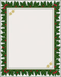 Festive Holly Berry Garland Border Rug