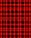 Red Plaid Pattern Rug