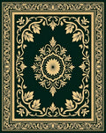 Ornate Floral Bordered Medallion Design Rug