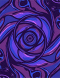 Abstract Swirls In Vibrant Colors Rug