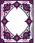 Floral Medallion Border Design Rug