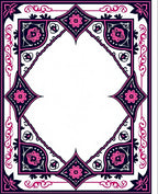 Floral Medallion Border Design Rug