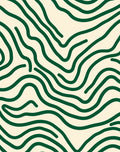 Abstract Organic Wave Pattern Rug