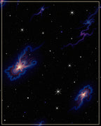 Cosmic Nebula Swirls Pattern Rug