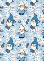 Charming Gnomes Snowflake Pattern Rug