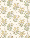 Botanical Leaf Pattern Artwork Rug