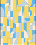 Minimalist Geometric Abstract Shapes Rug