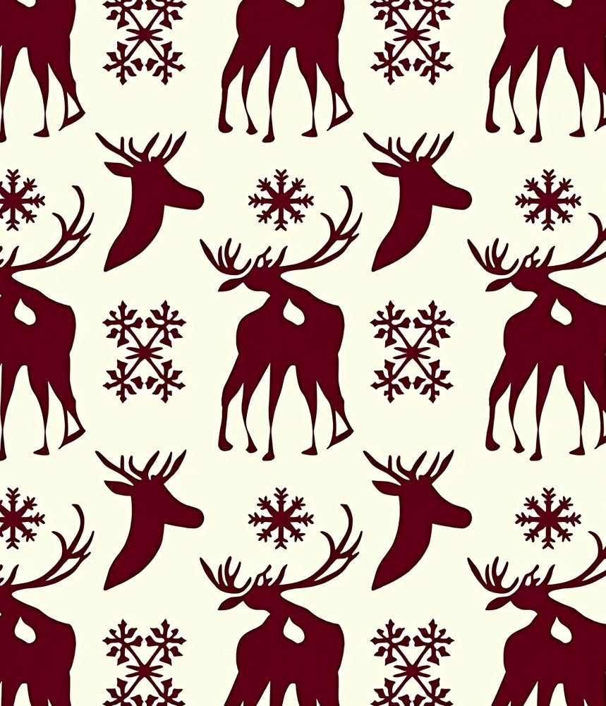 Reindeerflake Pattern Design Rug