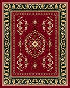 Classic Floral Medallion Border Rug