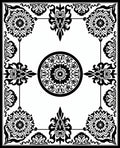 Ornate Floral Mandala Art Rug