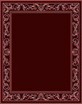 Ornate Flourish Border Design Rug
