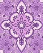 Ornate Floral Symmetry Design Rug