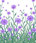 Floral Meadow Patterned Design Rug