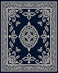 Ornate Garden Floral Vintage Pattern Rug