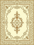 Intricate Floral Border Design Rug