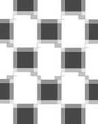 Modern Gray Scale Checkerboard Pattern Rug