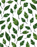 Green Tropical Leaf Pattern Rug