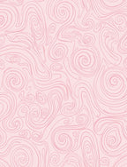Pink Swirl Lines Abstract Pattern Rug