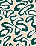 Smooth Retro Swirl Pattern Rug