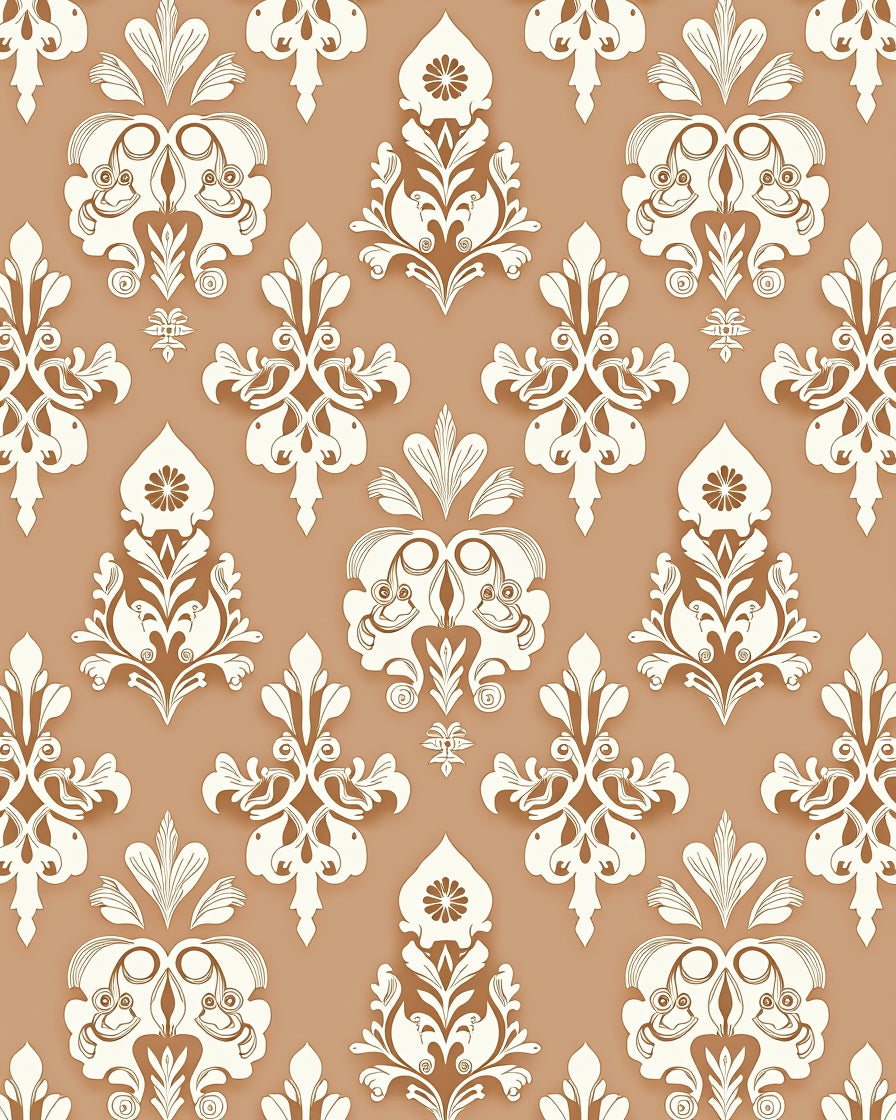 Classic Damask Flourish Rug