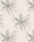 Soft Gray Floral Sketch Pattern Rug