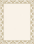 Elaborate Floral Border Design Rug