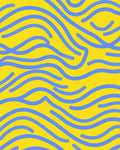 Abstract Blue Wavy Lines Rug