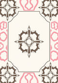 Ornate Floral Scroll Pattern Rug