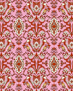 Vintage Paisley Floral Pattern Rug