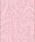 Pink Swirl Pattern Abstract Design Rug