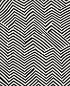 Black White Zigzag Illusion Rug