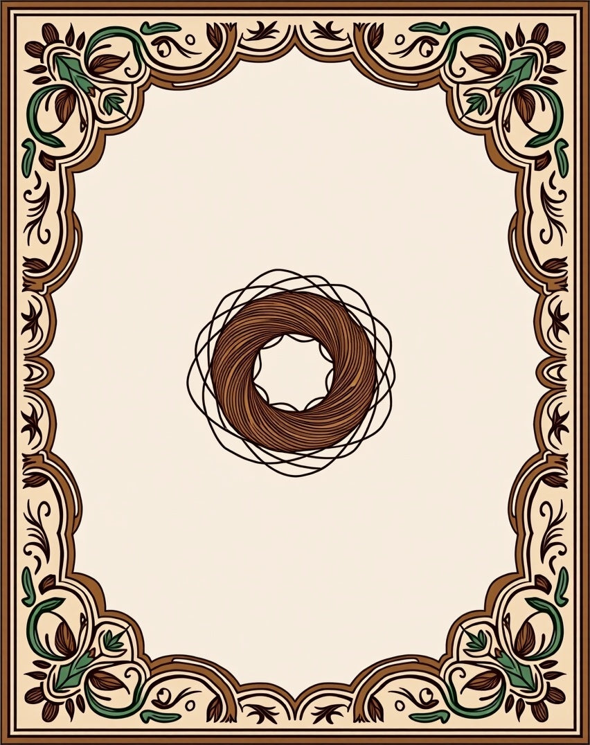 Orante Floral Scroll Design Rug