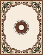 Orante Floral Scroll Design Rug