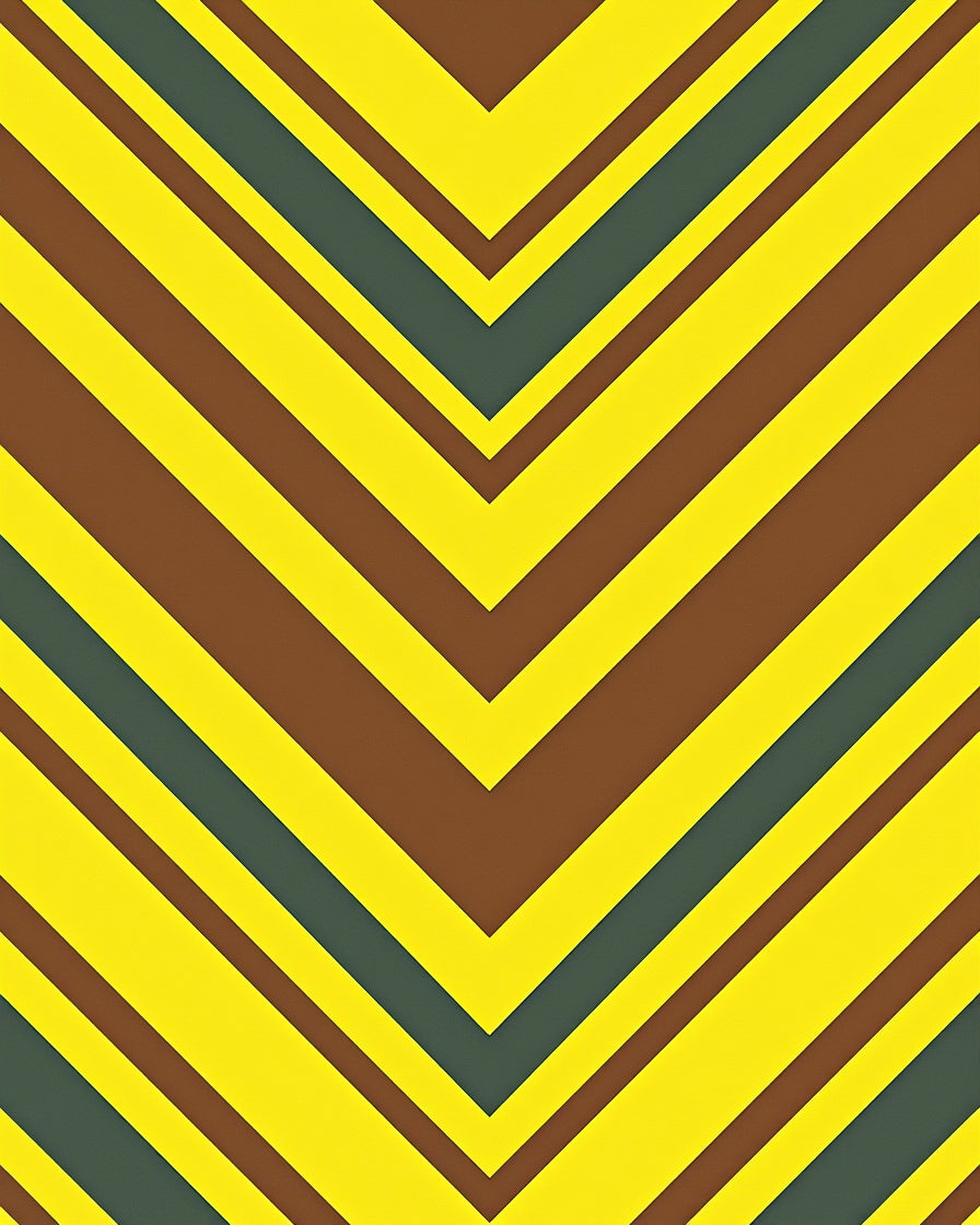 Chevron Pattern Wide Stripes Rug