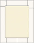 Simple Cream and White Geometric Rug