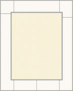 Simple Cream and White Geometric Rug
