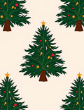 Festive Christmas Tree Pattern Rug