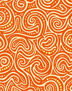 Bold Psychedelic Swirl Pattern Rug