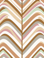 Wavy Stripe Chevron Pattern Rug