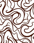 Swirling Abstract Line Art Rug