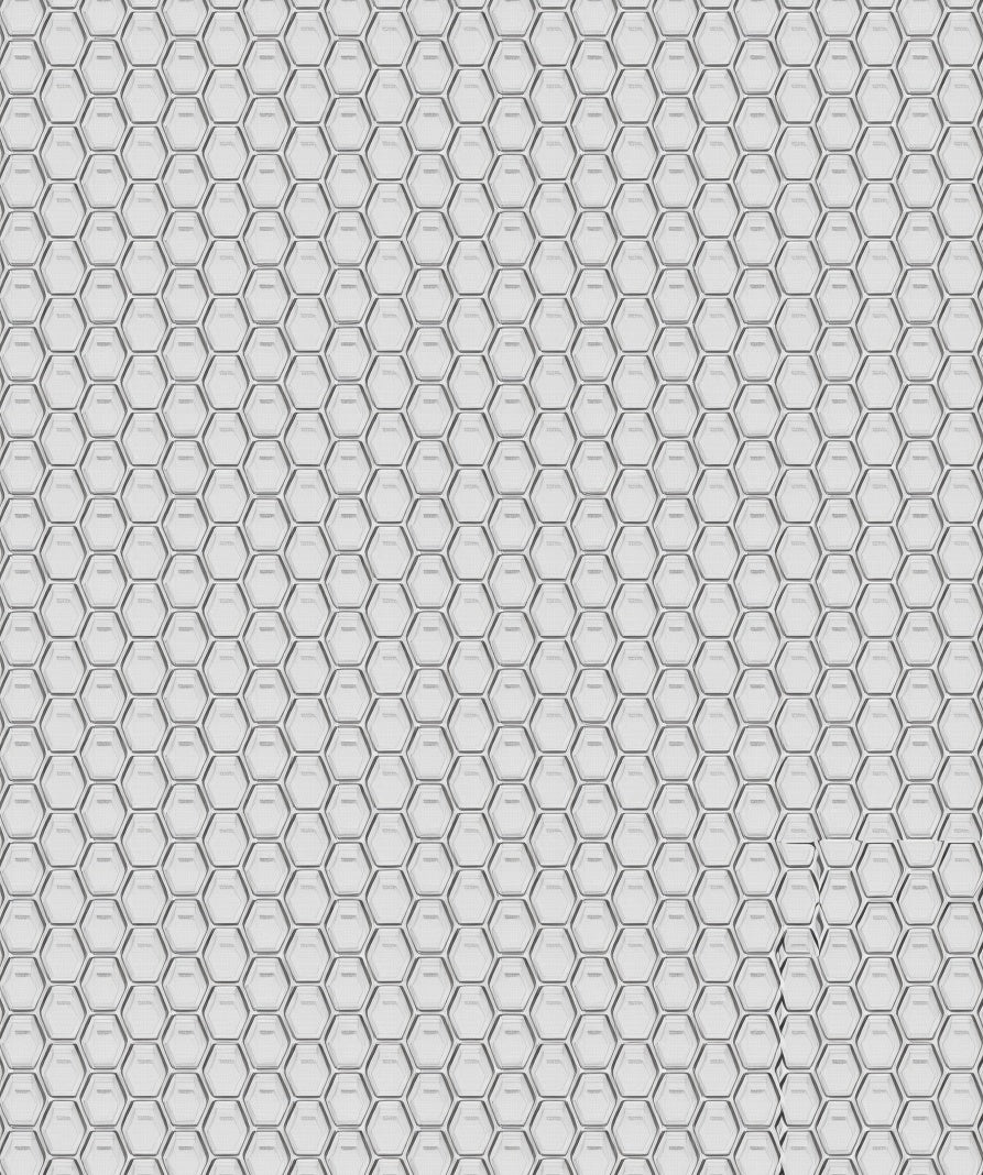Modern Geometric Honeycomb Pattern Rug