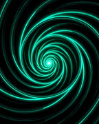 Abstract Neon Swirl Pattern Rug