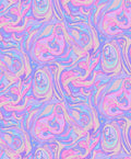 Pastel Swirls Curves Design Rug