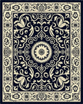 Vintage Floral Swirl Pattern Rug