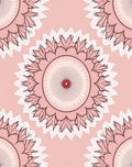 Soft Pink Mandala Geometric Pattern Rug