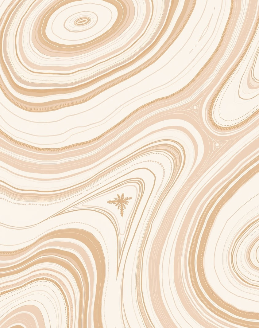 Abstract Agate Organic Lines Design Rug