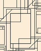Modern Geometric Line Art Design Rug