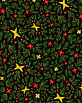 Whimsical Star Berry Nature Pattern Rug