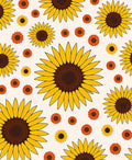 Sunny Yellow Sunflower Pattern Rug